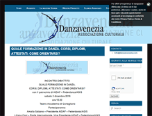 Tablet Screenshot of danzavenezia.com